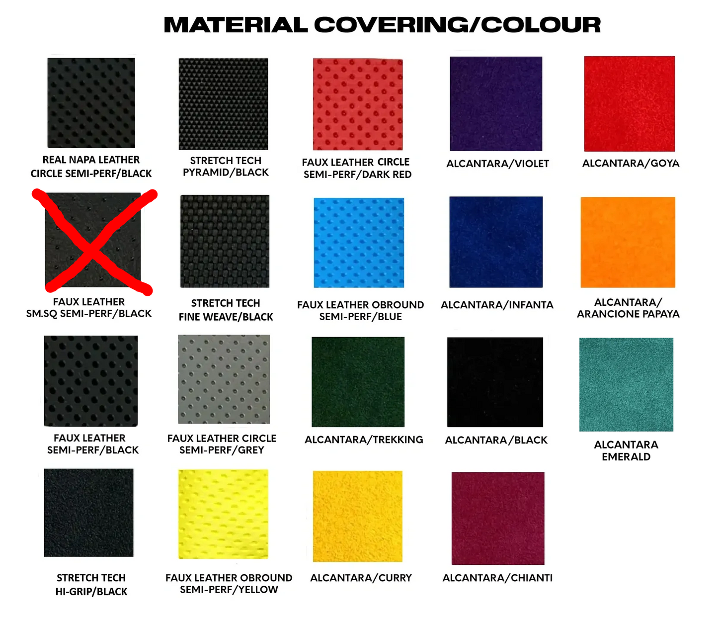 Material Sample Kit for Your Grips