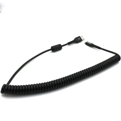 6x Spare: SRM Coiled USB Cable Micro USB Premium