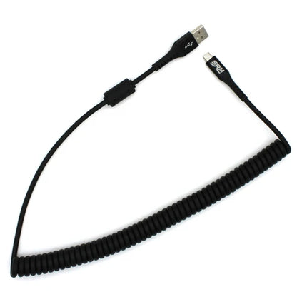 6x Spare: SRM Coiled USB Cable Micro USB Premium