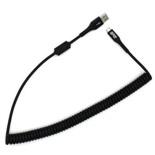 6x Spare: SRM Coiled USB Cable Micro USB Premium