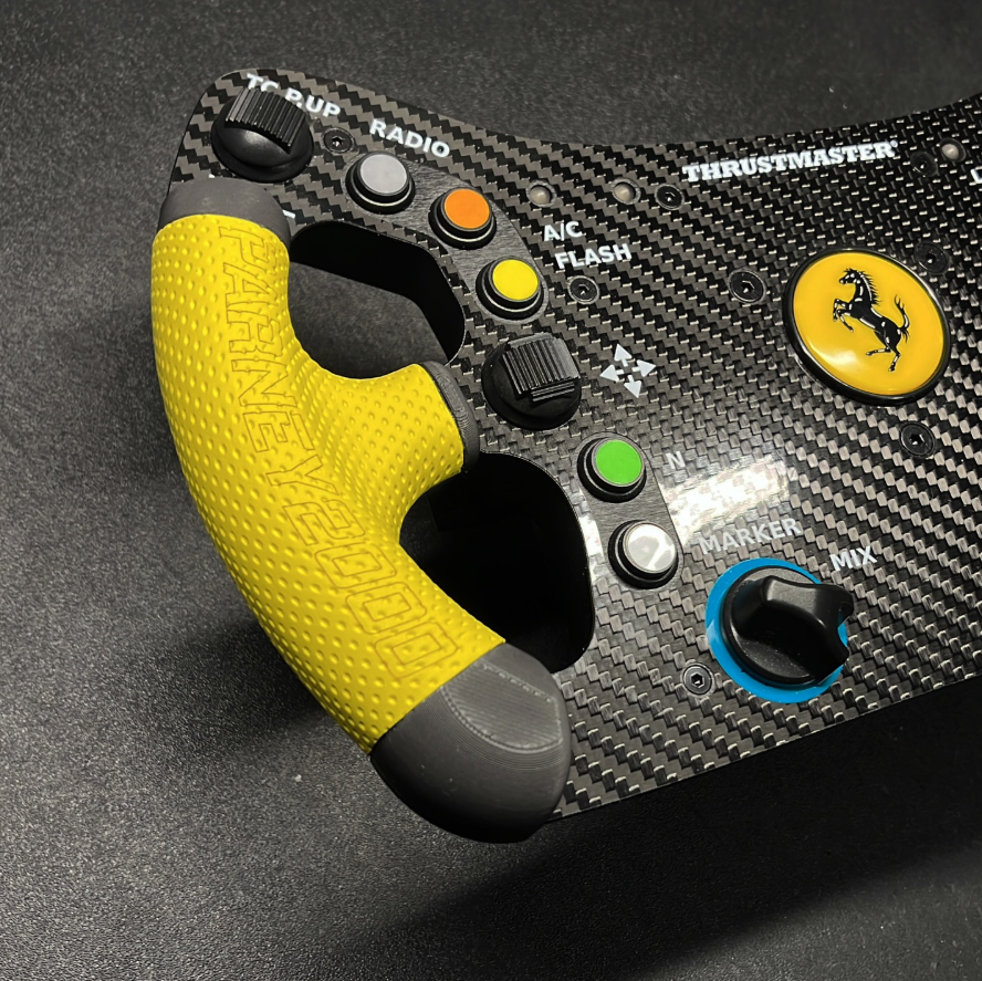 Thrustmaster 488 GT3 - New (3D Printed) Pineapple Grips