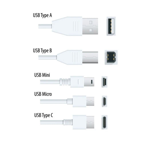 6x Spare: SRM Coiled USB Cable Micro USB Premium