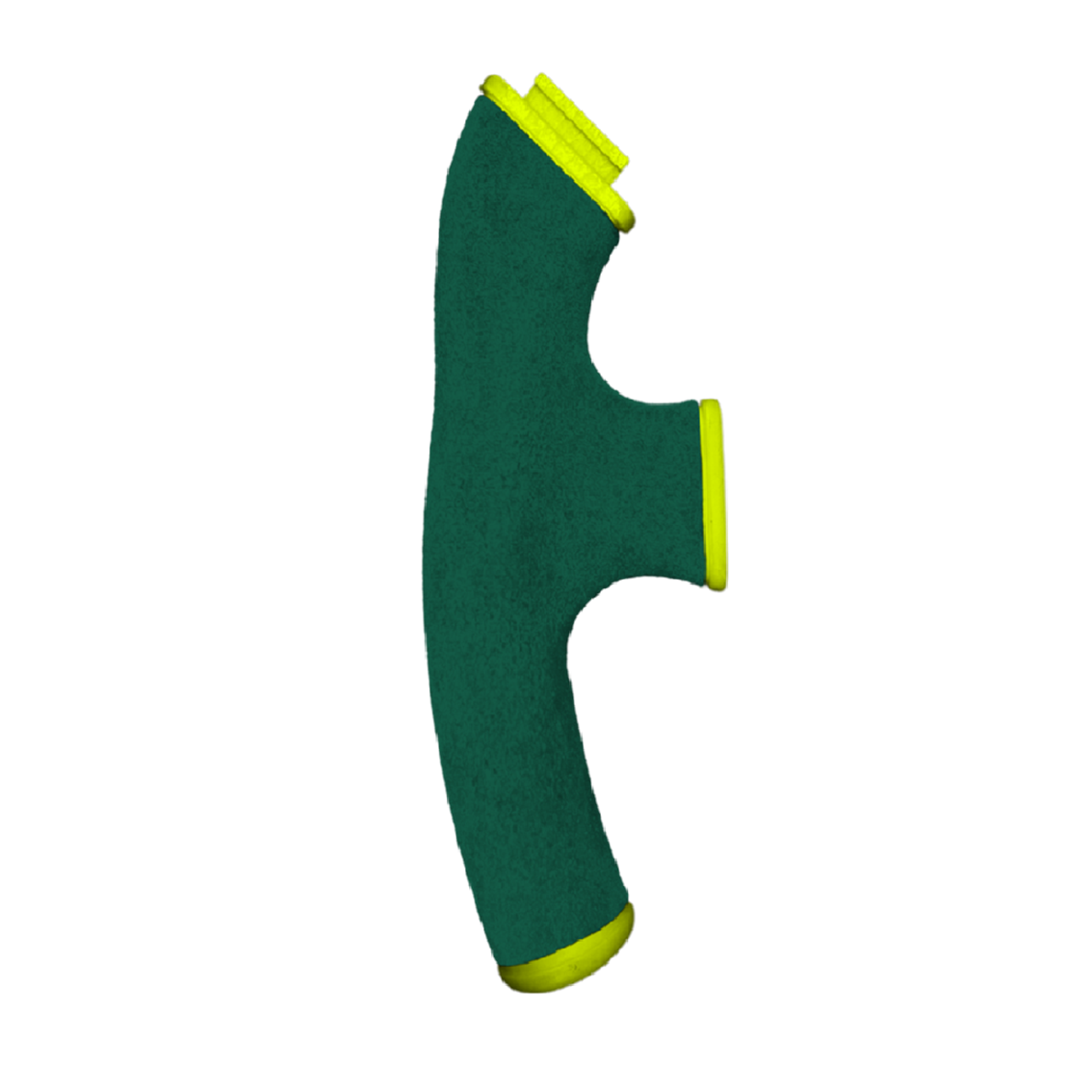 Thrustmaster SF1000 Grips (Aston Martin F1 Themed - Neon Yellow 3D Printed grips, covered in Alcantara Emerald Green Material)