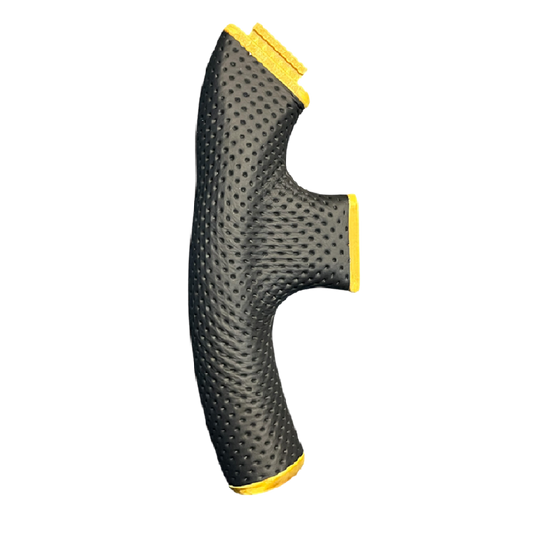 Thrustmaster SF1000 Grips (Lotus F1 Themed - Gold 3D Printed grips, covered in Real Napa Leather Black Material)